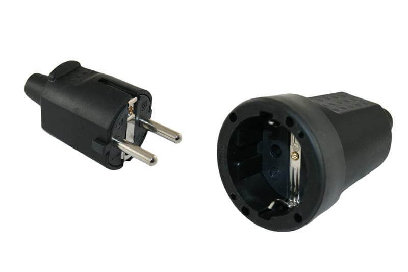 PVC Kupplung 230V mit Erdungskontakt