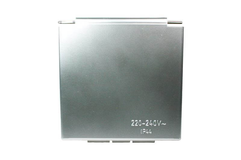 Standard Line Deckel Aussensteckdose Wohnmobil und Wohnwagen silbergrau