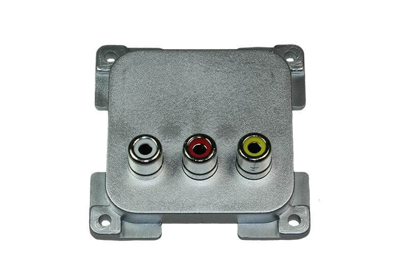 C-Line Steckdose Audio/Video silber