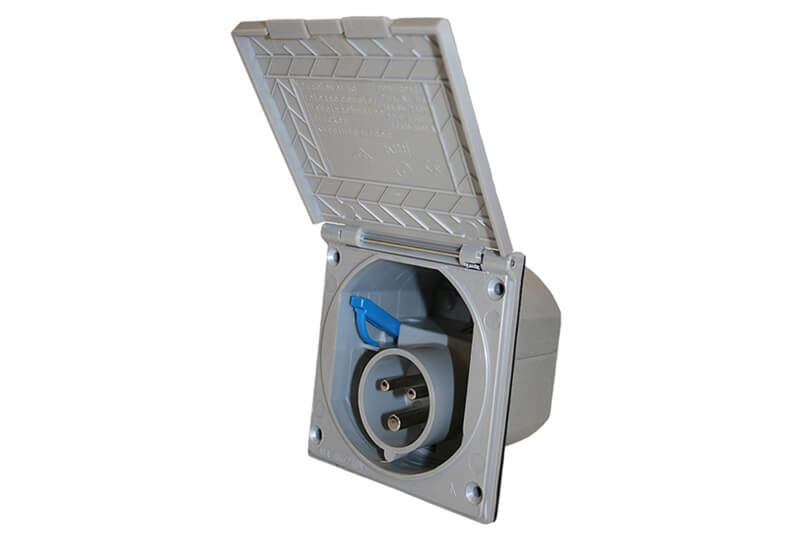 Standard Line CEE Aussensteckdose silbergrau - ohne Verkaufsverpackung