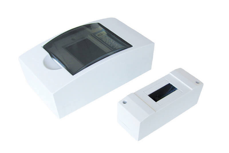 2 Module Kasten leer für Schutzschalter