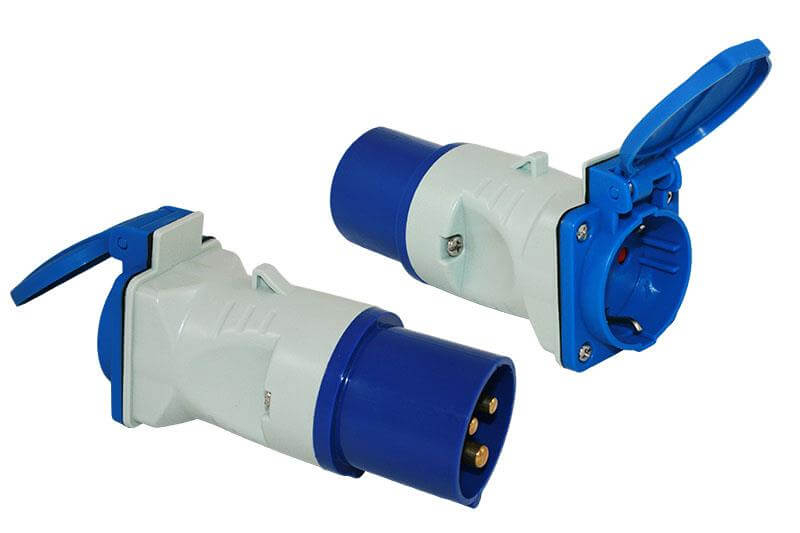 CEE Adapter CEE Stecker und Schuko Kupplung