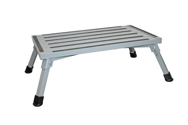 Victoria XL Trittstufe klappbar aluminium mit extragroßer Trittfläche
