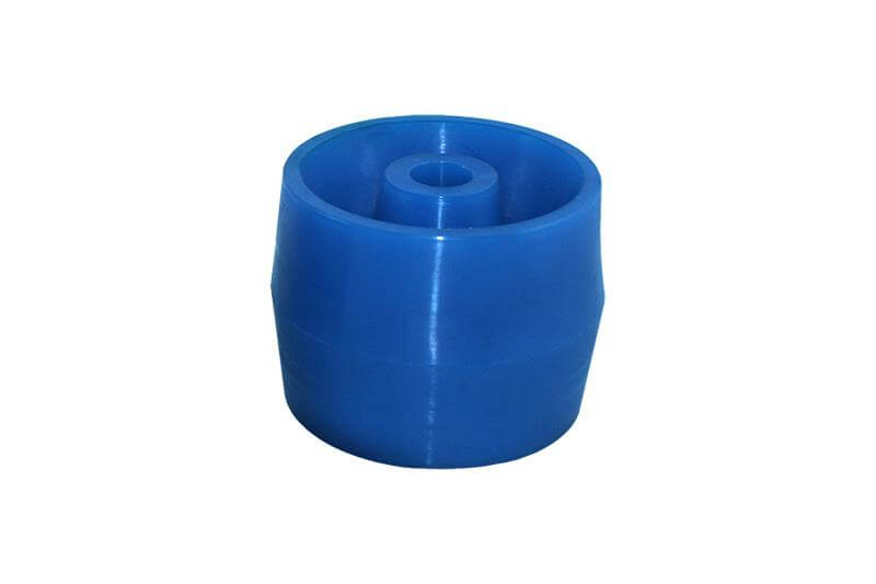 Traillerrollen aus polyurethan 115x86mm blau